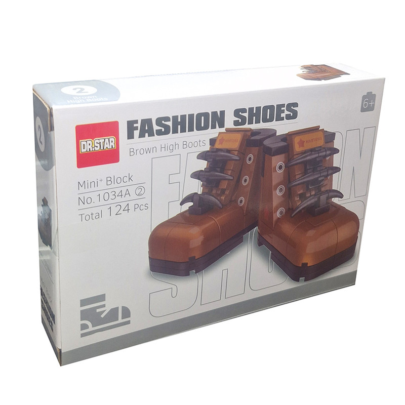 ساختنی 124تکه دکتر استار مدل بوت طرح Brown High Boots کد 1034A