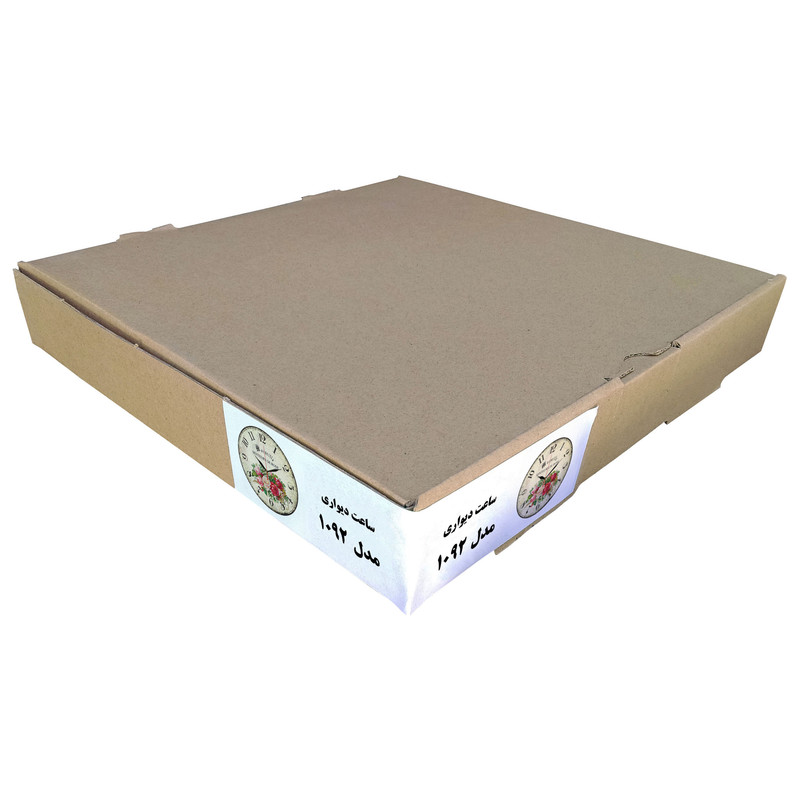 ساعت دیواری مدل 1092 طرح گل