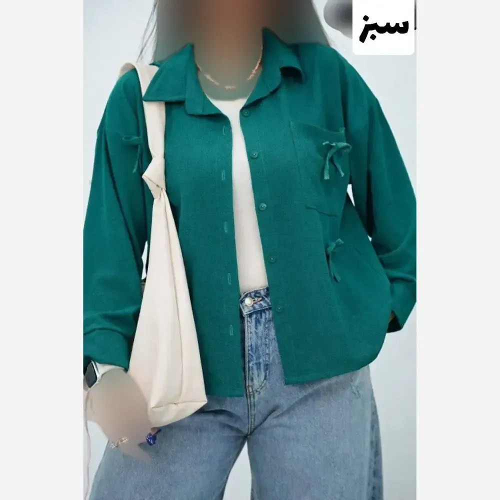 شومیز عروسکی زنانه مدل گیسو جنس کراش پفکی درجه یک سایز 38 تا 46 (2)