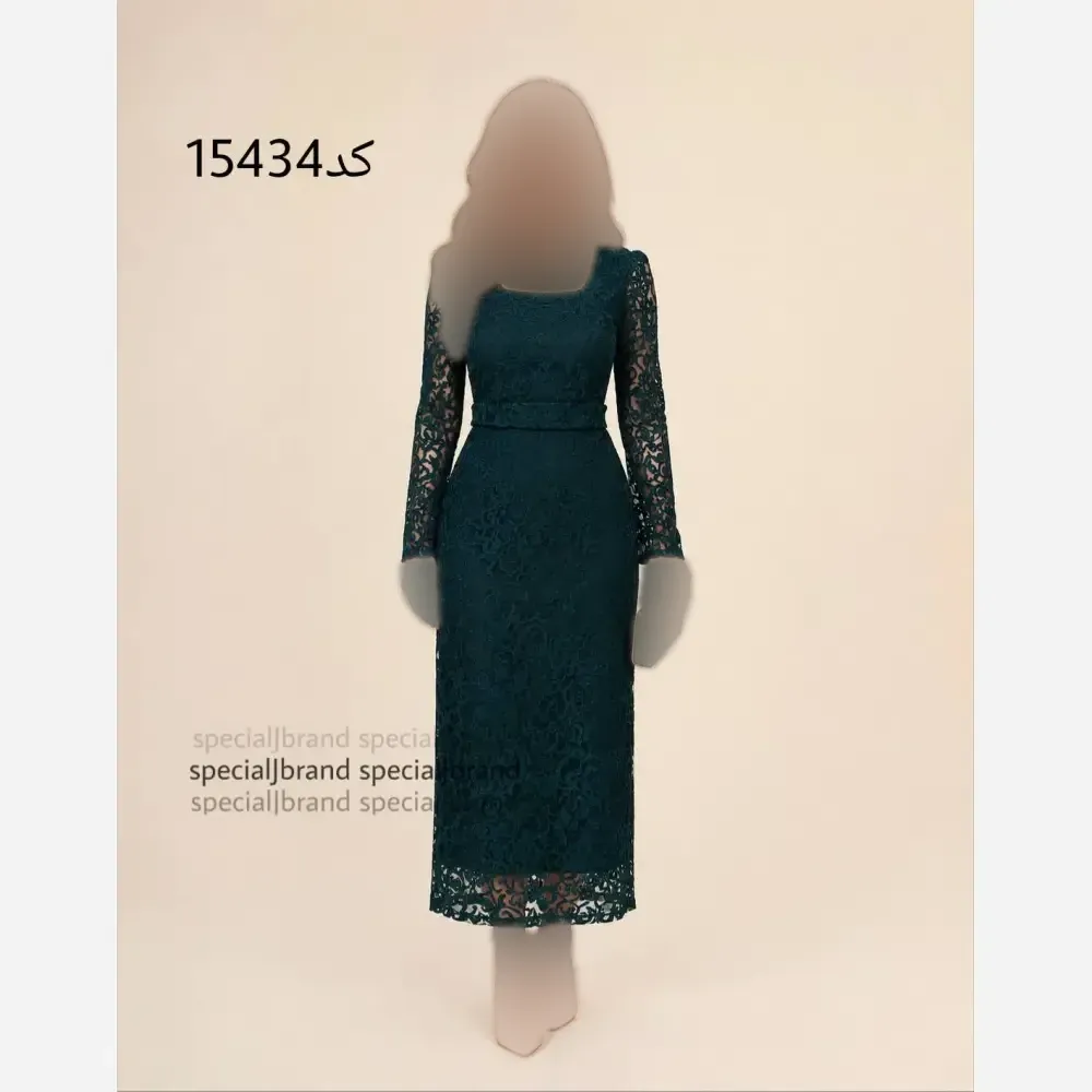 پیراهن میدی مجلسی زنانه جنس فلوک مخمل زیپدار قد 140 (2)