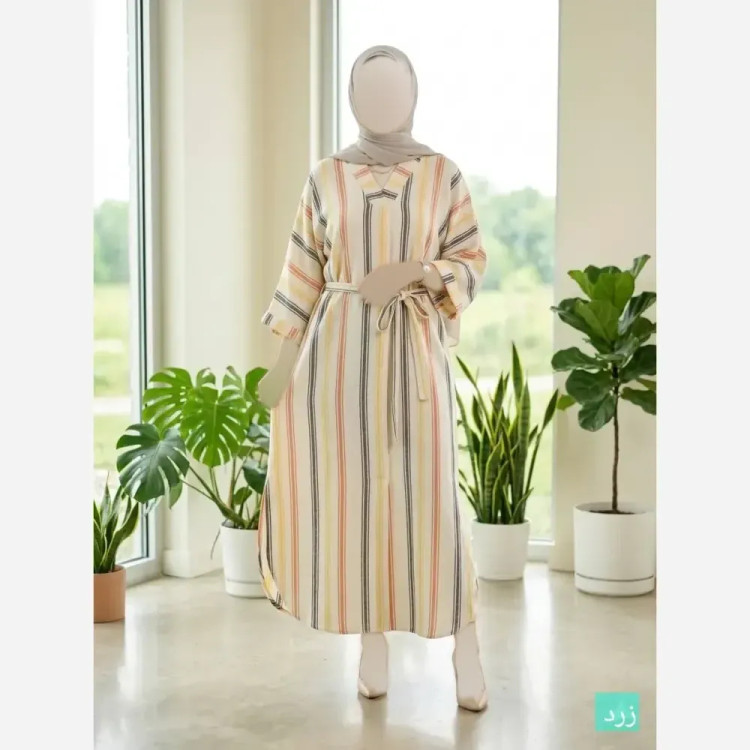 مانتو لینن زنانه مدل الیس سایز بزرگ 38 تا 48 قد 120 کد 1010