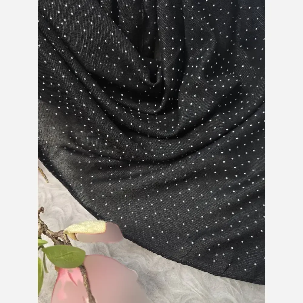 روسری مجلسی زنانه مدل حلما جنس کریشه درختی نگین کوب قواره 92