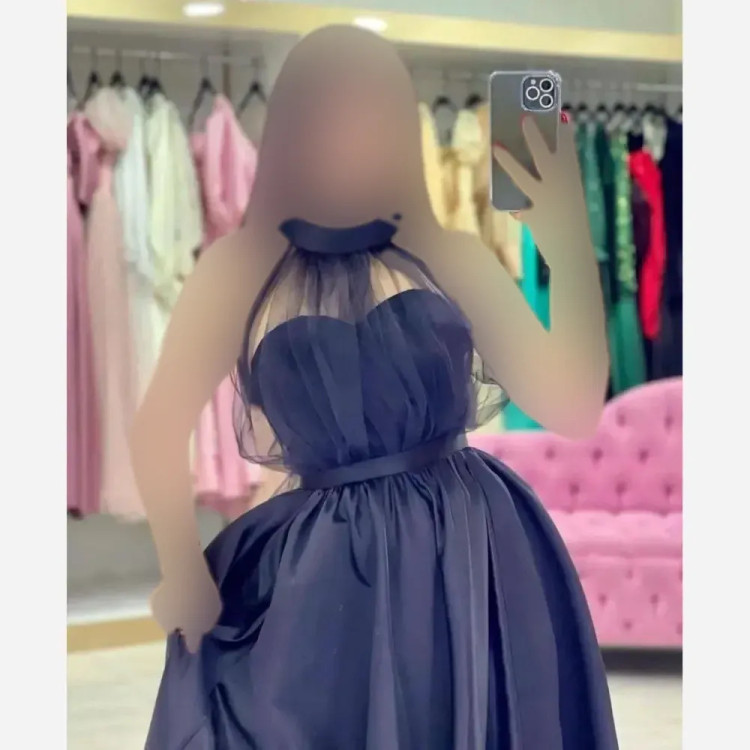 پیراهن مجلسی زنانه مدل شایسته جنس ساتن آمریکایی و تور دامن پرچین