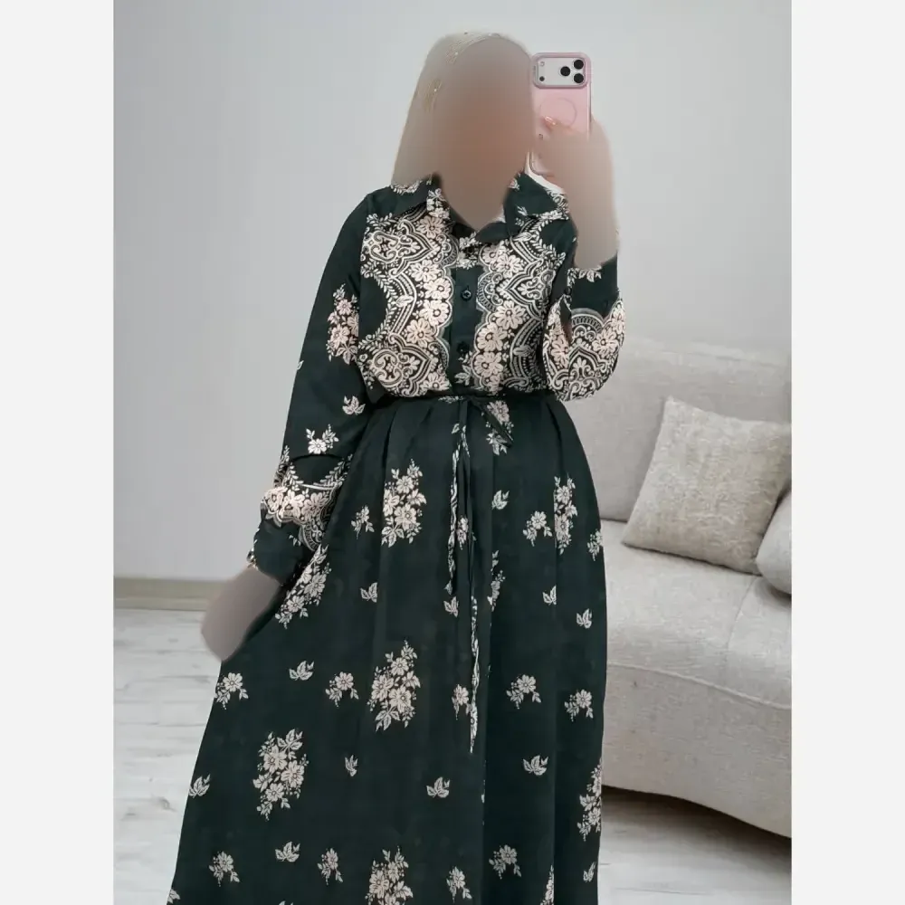 پیراهن ساحلی زنانه مدل زنبق جنس فلور نخ درجه یک فری سایز تا 48