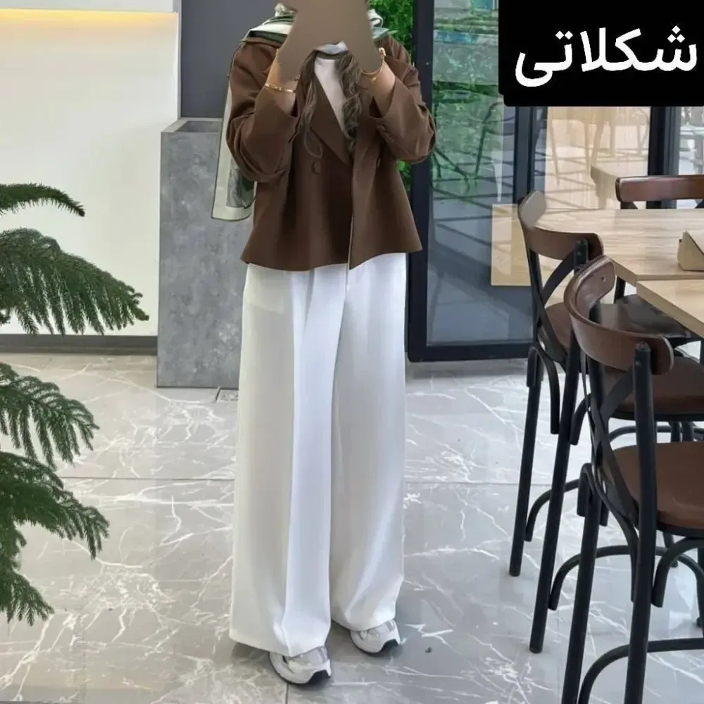 کت و شلوار زنانه مدل پریناز جنس مازراتی فری سایز تا 46 (3)