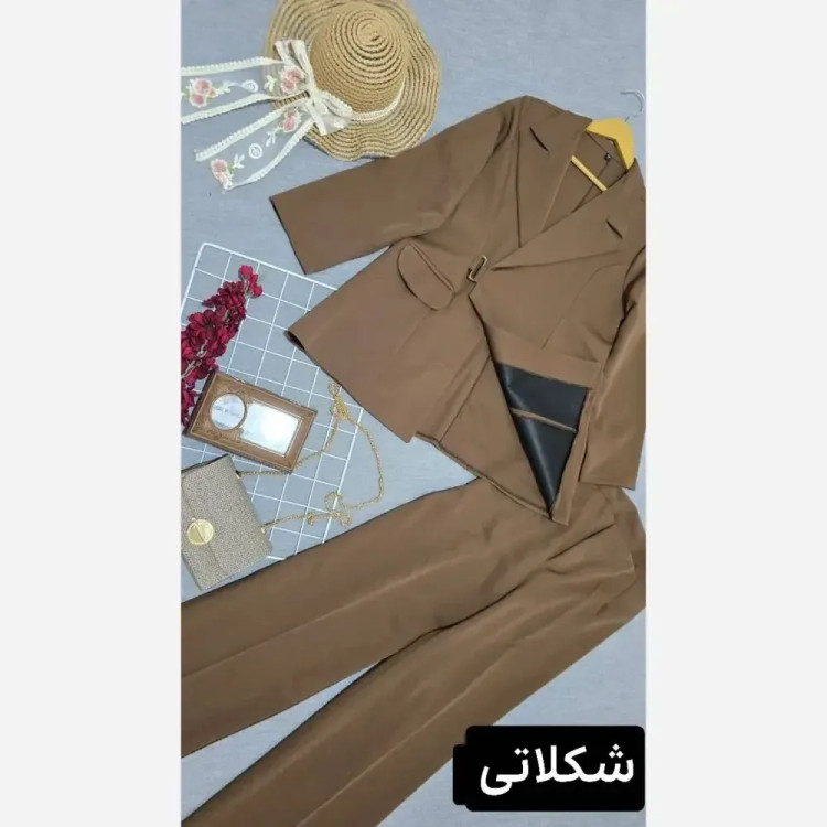 کت و شلوار زنانه مدل بیتا جنس مازراتی در رنگبندی متنوع و سایزبندی کامل