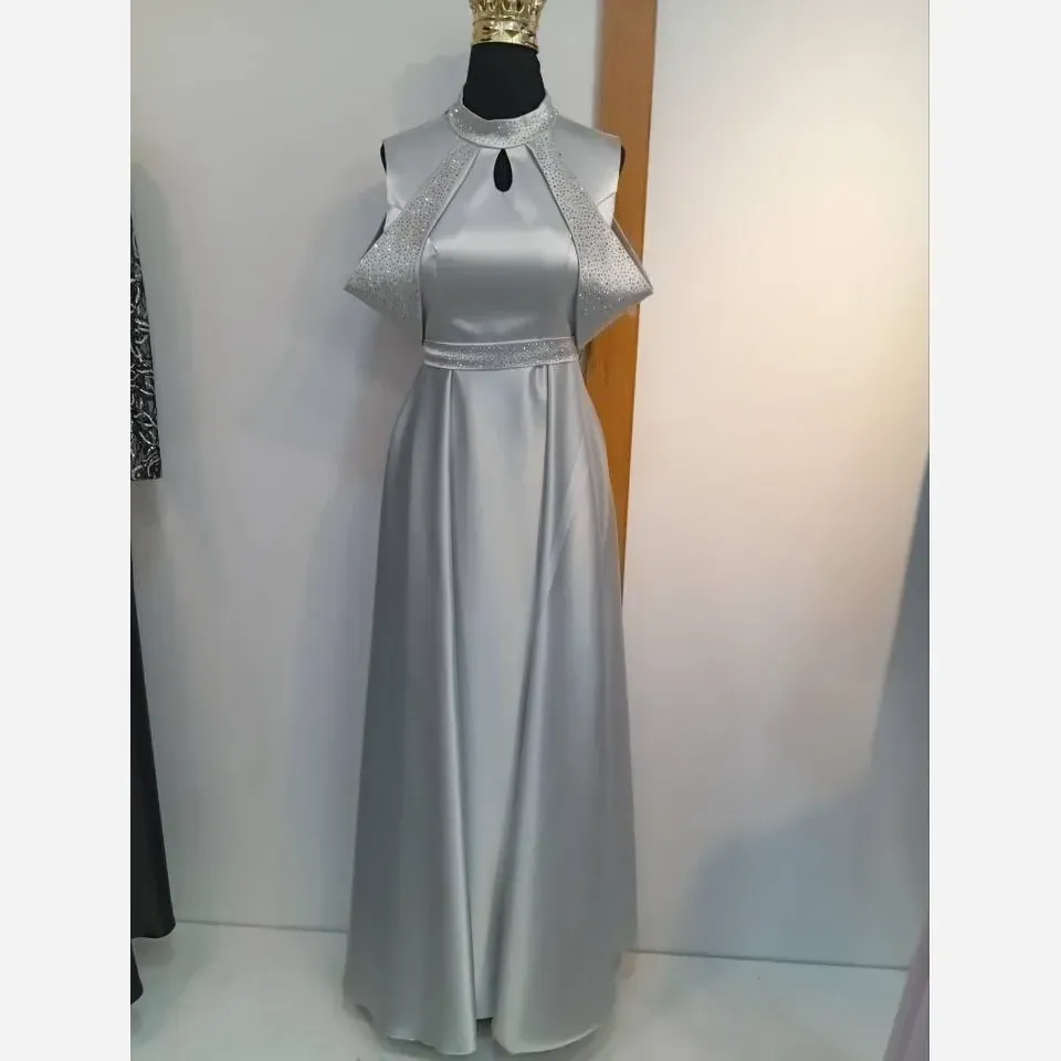 پیراهن زنانه مدل افسانه جنس ساتن ال ایکس قد 150