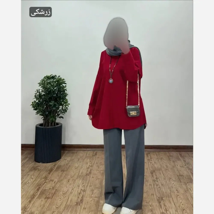 تونیک مانتویی زنانه مدل سیسیل جنس لینن آنزیم شور فری سایز 36 تا 52