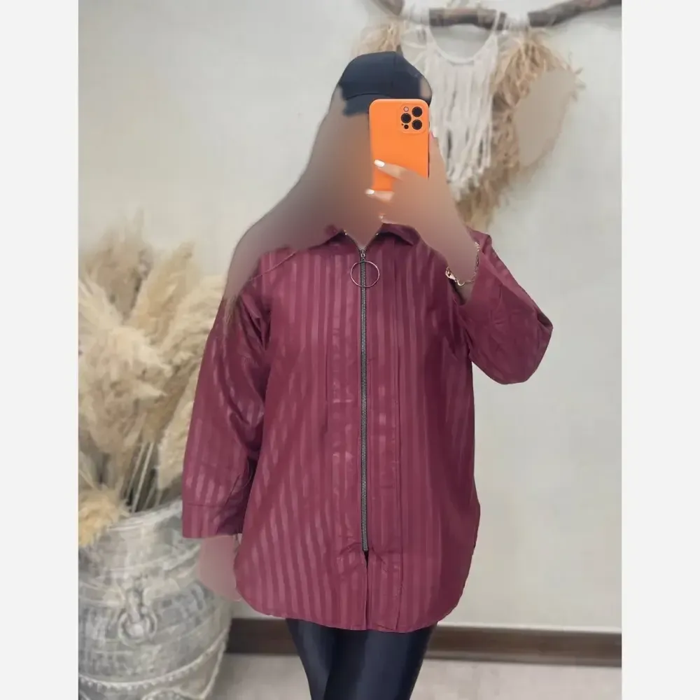 شومیز زنانه مدل بهارا جنس داکرون پنبه فری سایز