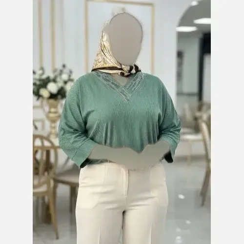 شومیز زنانه مجلسی مدل یاس پارچه ژاکارد ویسکوز فری سایز 46 تا 54
