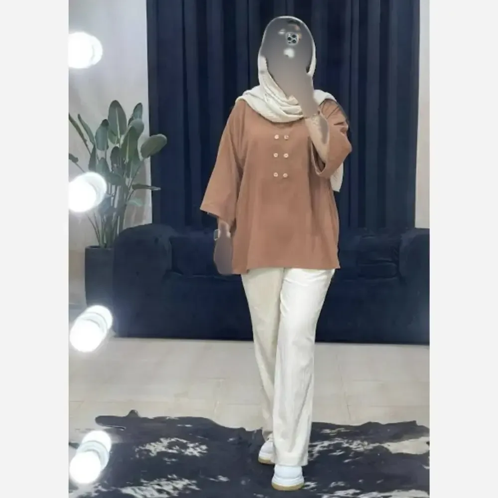 شومیز زنانه مدل صدف جنس سوپر آیوا فری سایز مناسب 36 تا 46