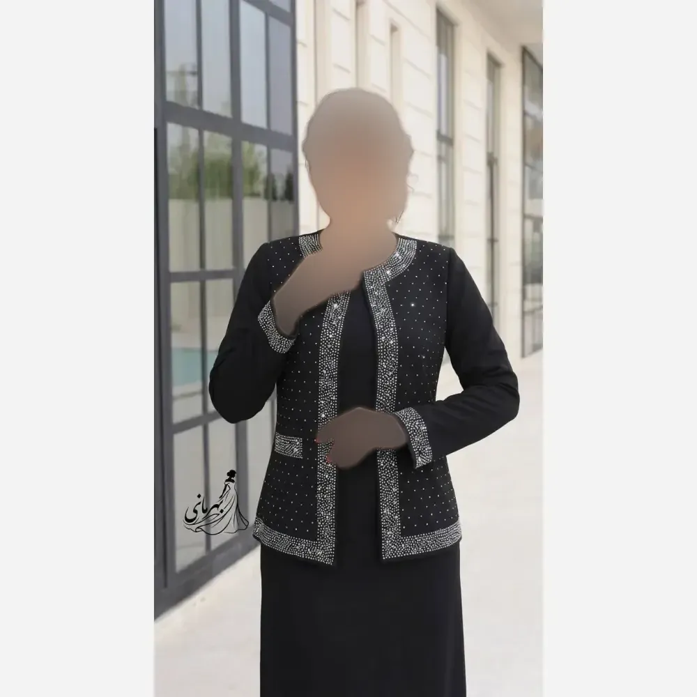 کت و سارافون مجلسی زنانه مدل نیلا جنس مازراتی سایز بزرگ 44 تا 58