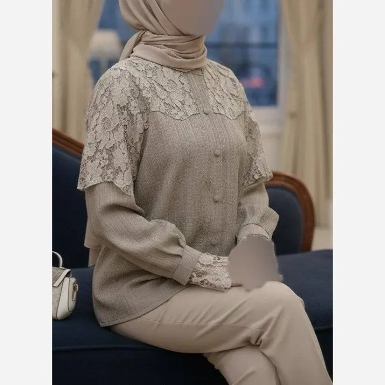 شومیز زنانه مدل دلانا جنس توکی کراش سایز بزرگ 38 تا 56