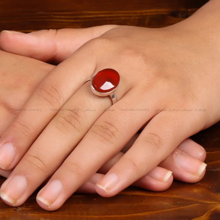 انگشتر عقیق زنانه کد35012