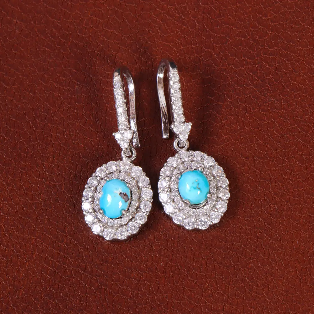 گوشواره فیروزه زنانه کد 34328