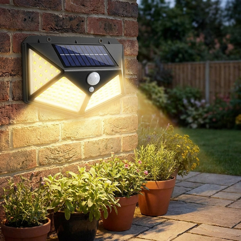 چراغ خورشیدی مدل 100 LED