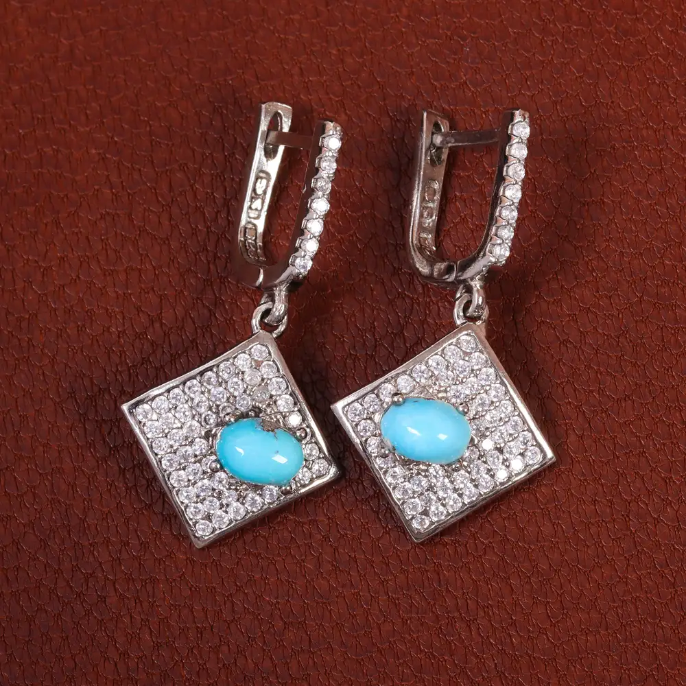 گوشواره فیروزه زنانه کد 25356 (کپی)