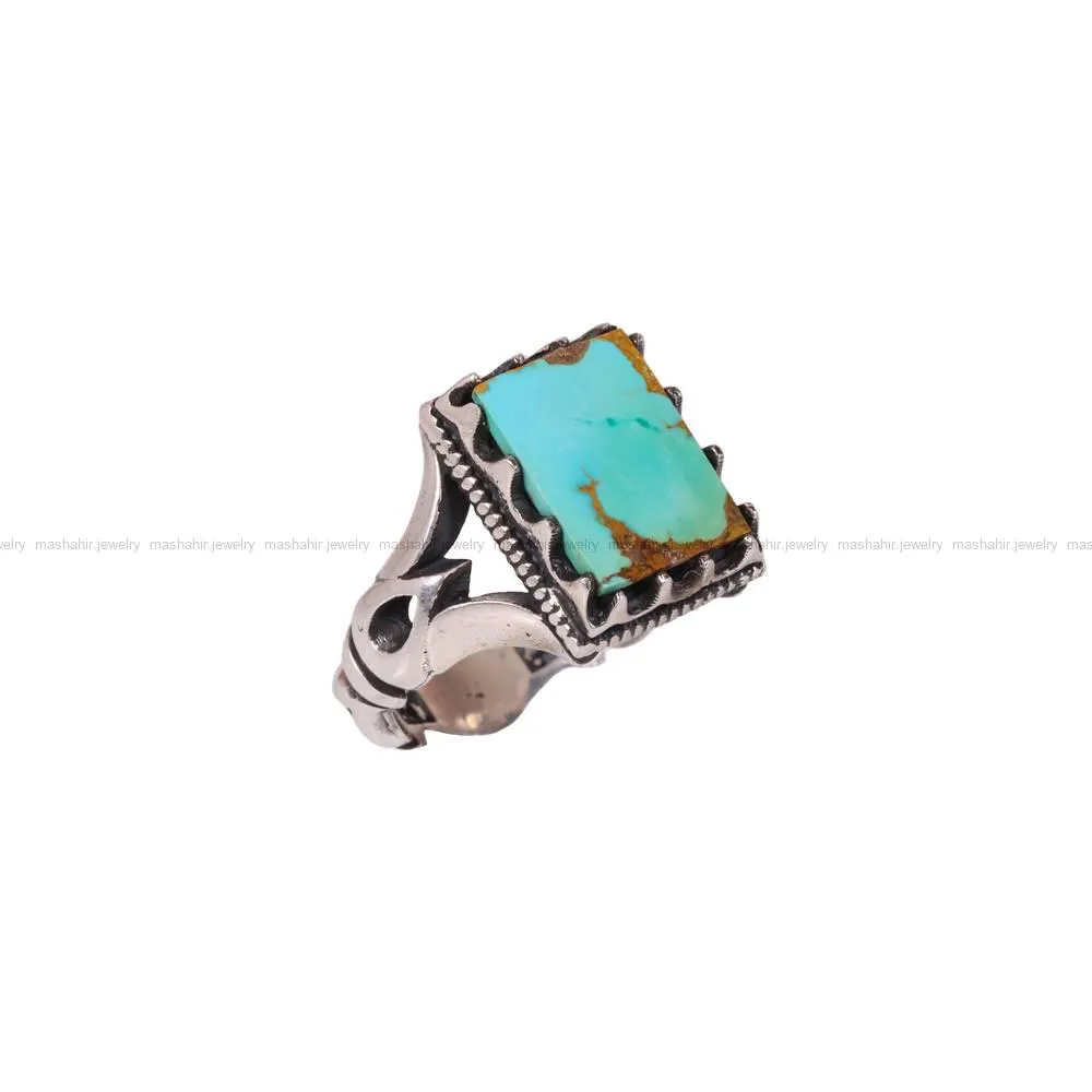 انگشتر فیروزه شجری مردانه کد 4125