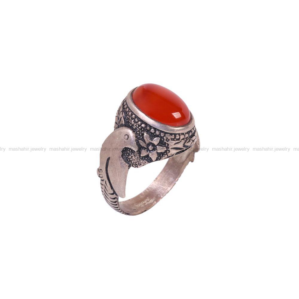 انگشتر عقیق مردانه کد 6705