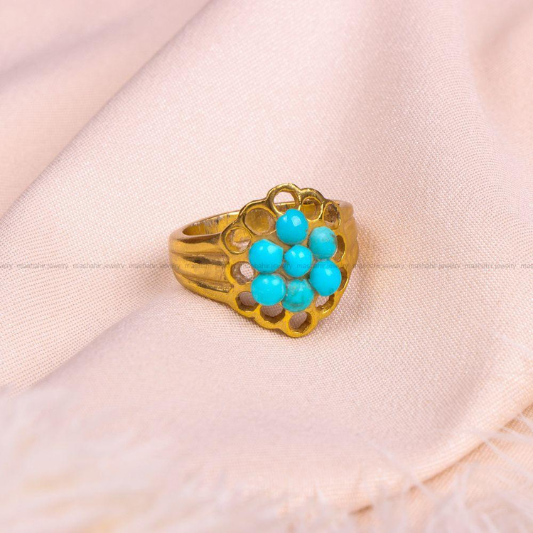 انگشتر فیروزه شجری زنانه کد 8009