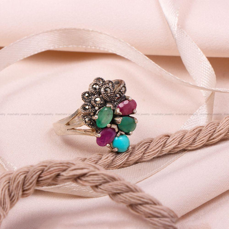 انگشتر میکس زنانه کد 8407
