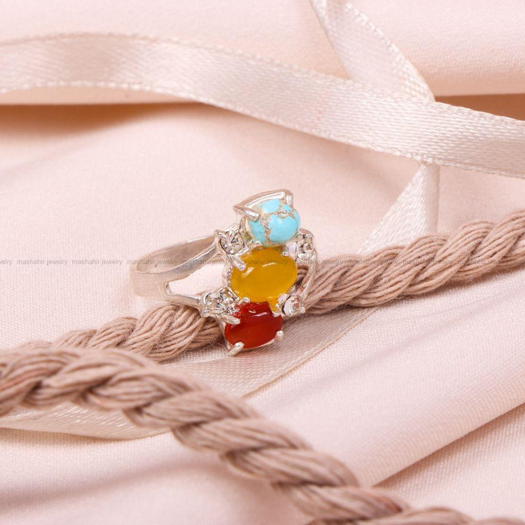 انگشتر میکس زنانه کد 8419