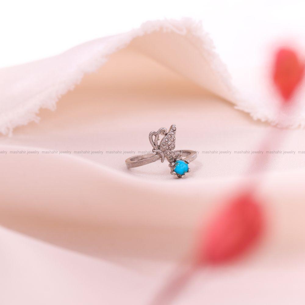 انگشتر فیروزه شجری زنانه کد 8708