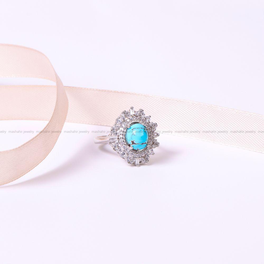 انگشتر فیروزه شجری زنانه کد 8905