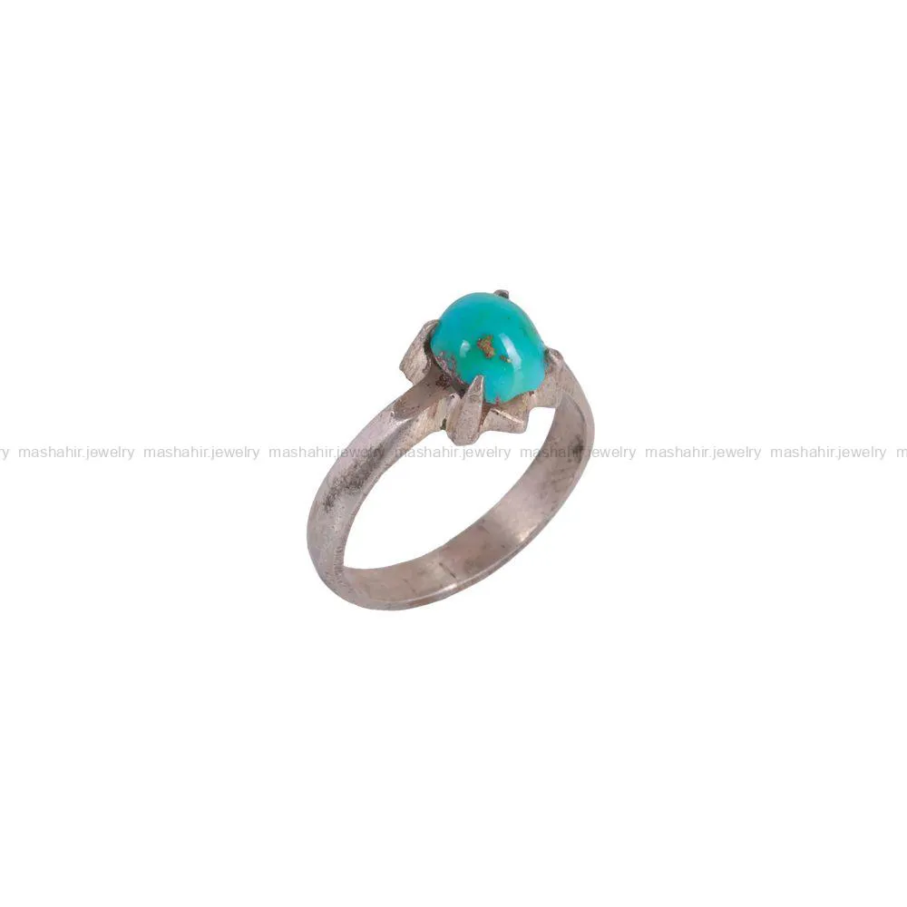انگشتر فیروزه شجری مردانه کد 2700