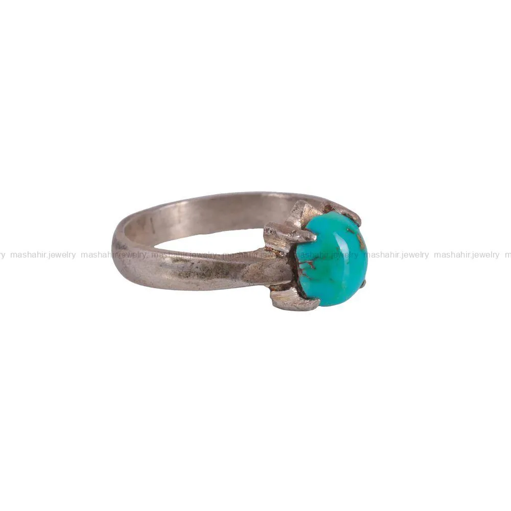 انگشتر فیروزه شجری مردانه کد 2700
