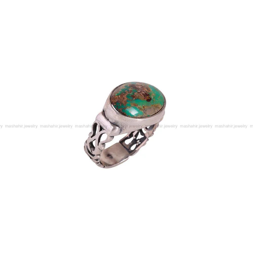 انگشتر فیروزه شجری مردانه کد 2916