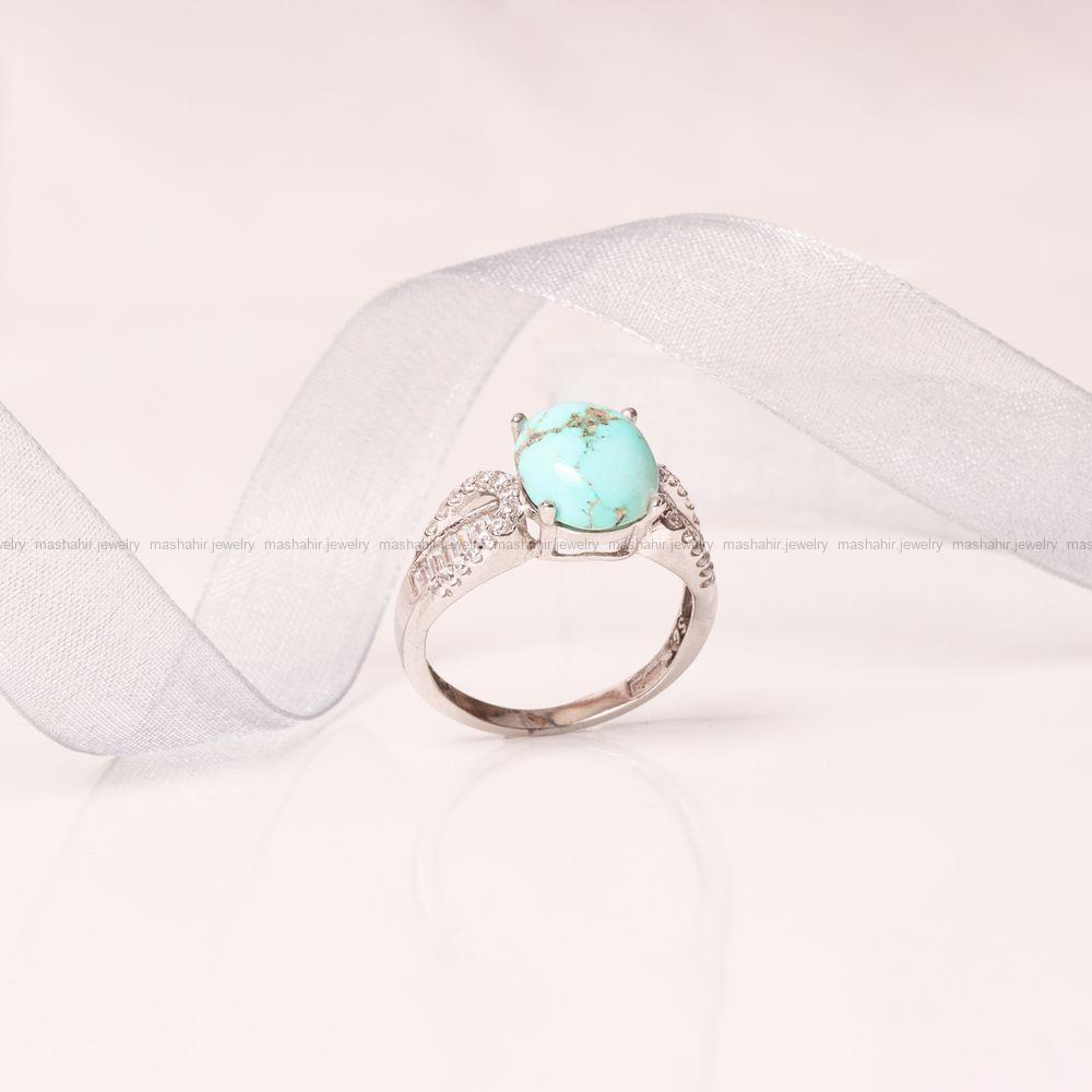 انگشتر فیروزه شجری زنانه کد 9300