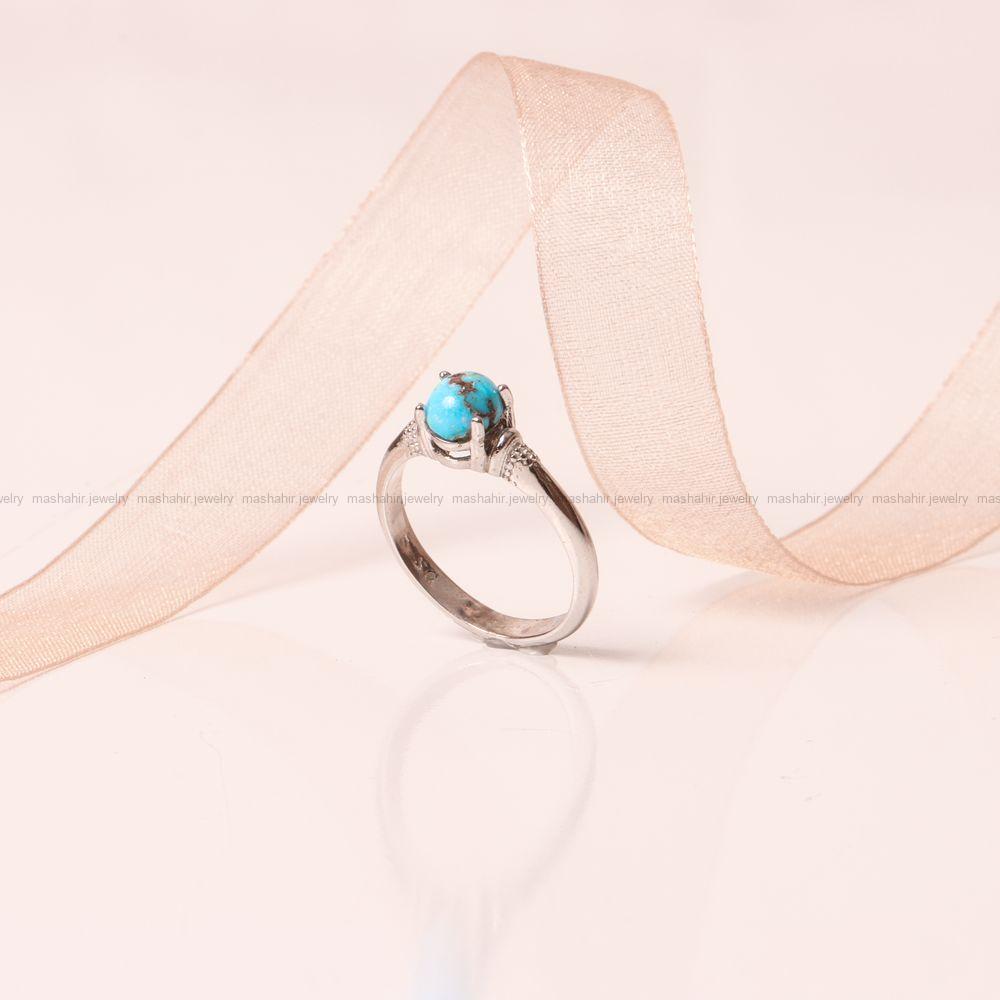انگشتر فیروزه شجری زنانه کد 9305