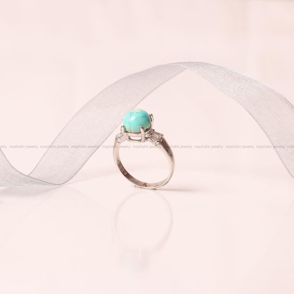 انگشتر فیروزه شجری زنانه کد 9307