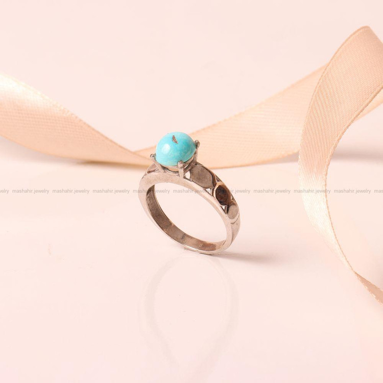 انگشتر فیروزه شجری زنانه کد 9308