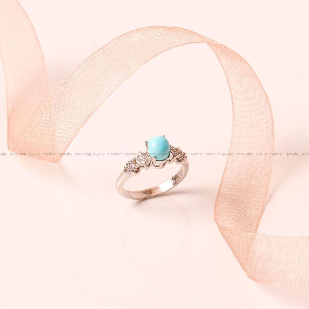 انگشتر فیروزه شجری زنانه کد 9312