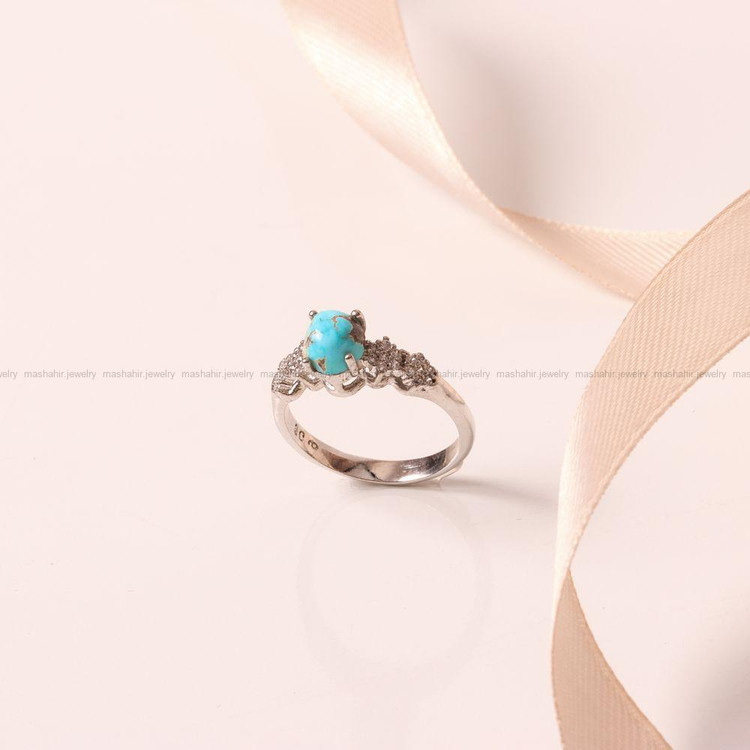 انگشتر فیروزه شجری زنانه کد 9315