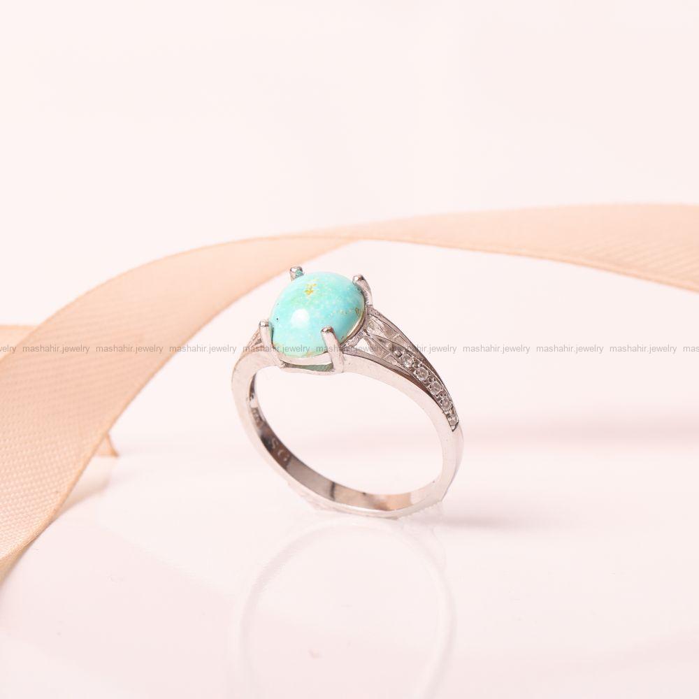 انگشتر فیروزه شجری زنانه کد 9326
