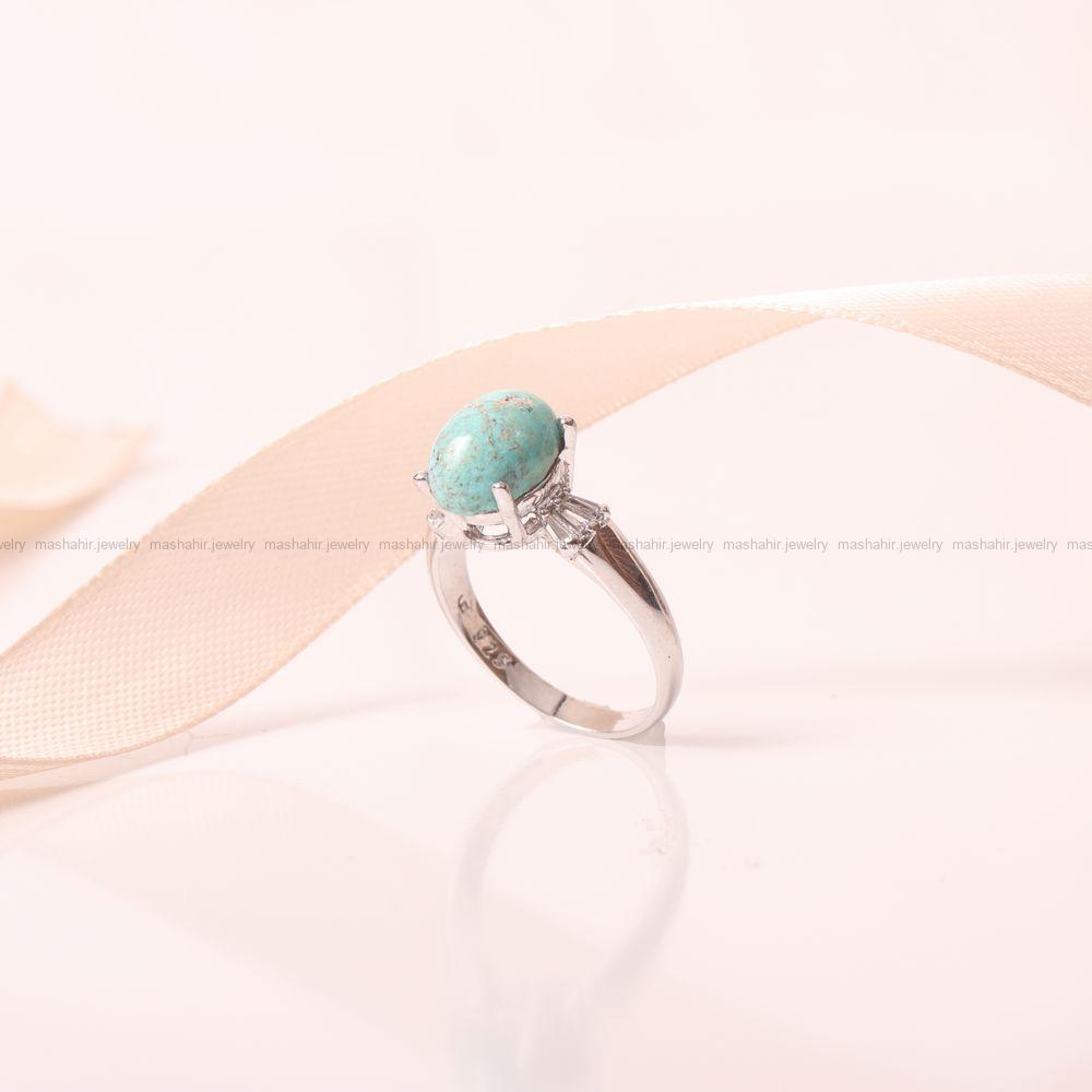 انگشتر فیروزه شجری زنانه کد 9322