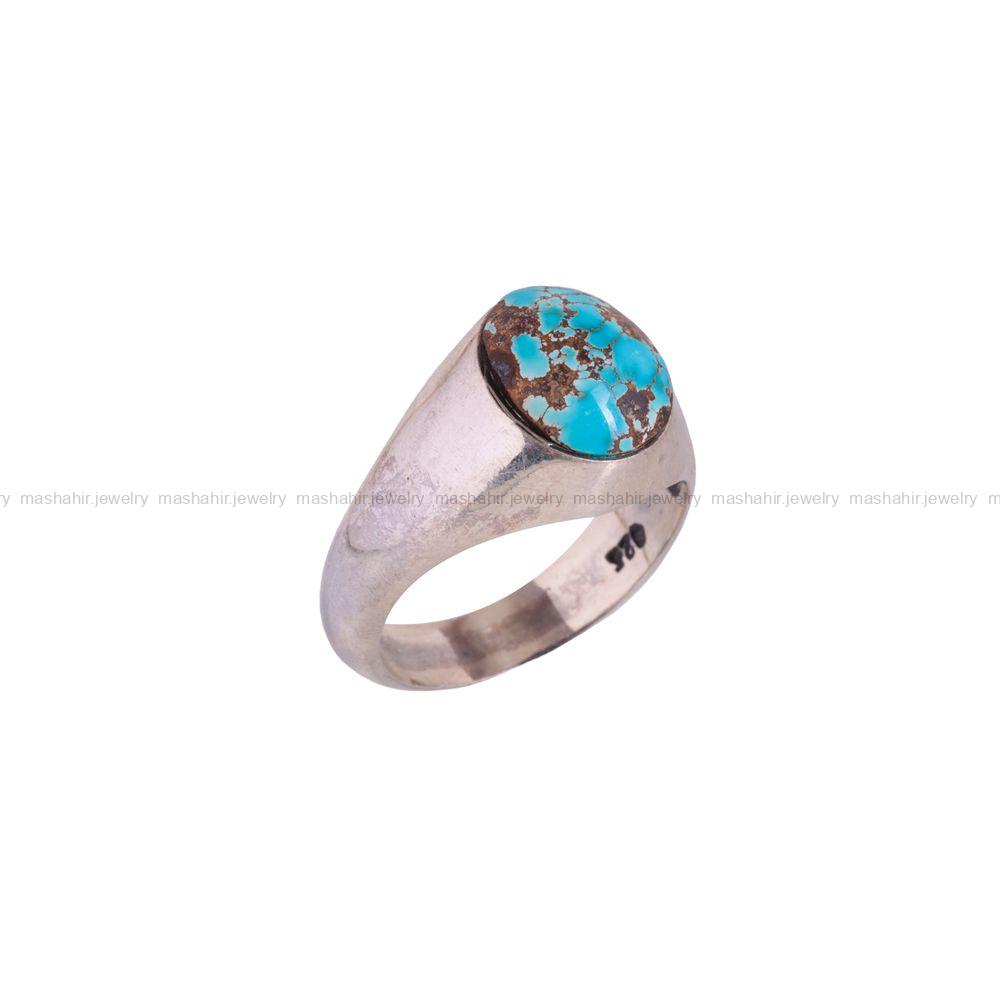 انگشتر فیروزه شجری مردانه کد 2993
