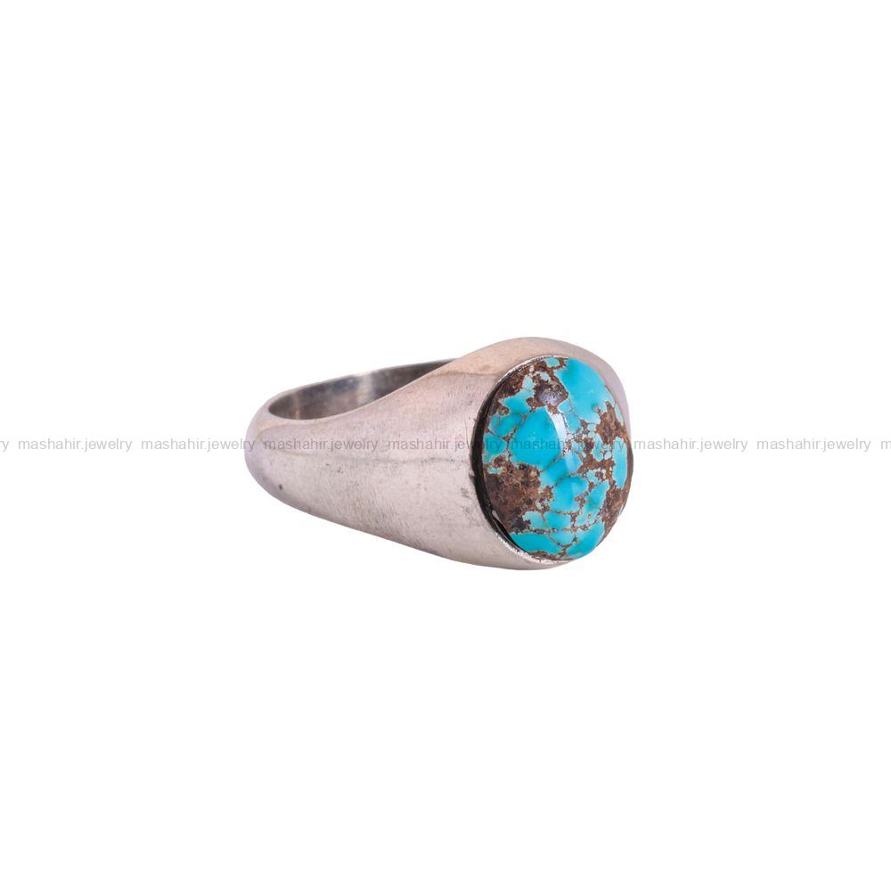 انگشتر فیروزه شجری مردانه کد 2993