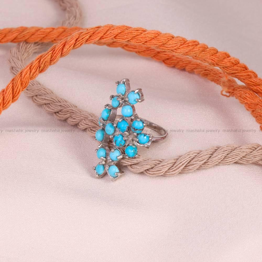 انگشتر فیروزه شجری زنانه کد 5179