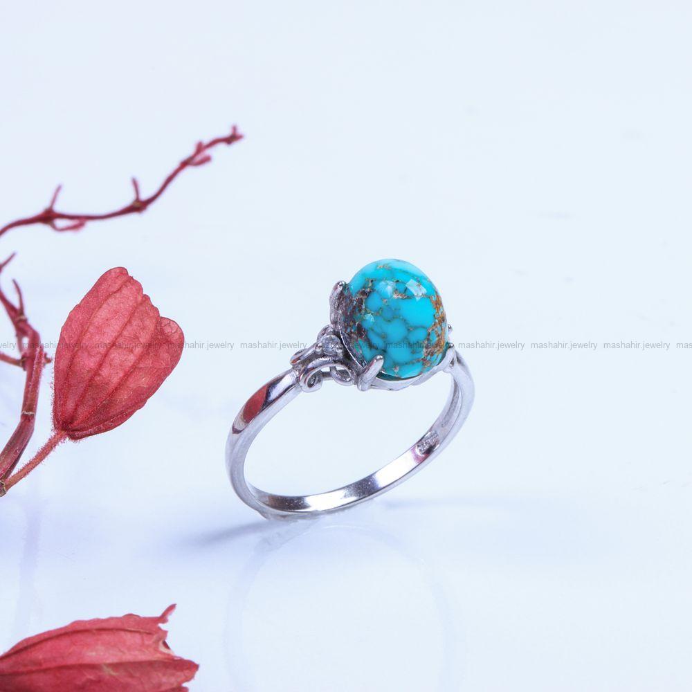 انگشتر فیروزه شجری زنانه کد 9425