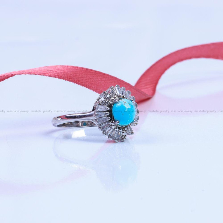 انگشتر فیروزه شجری زنانه کد 9433