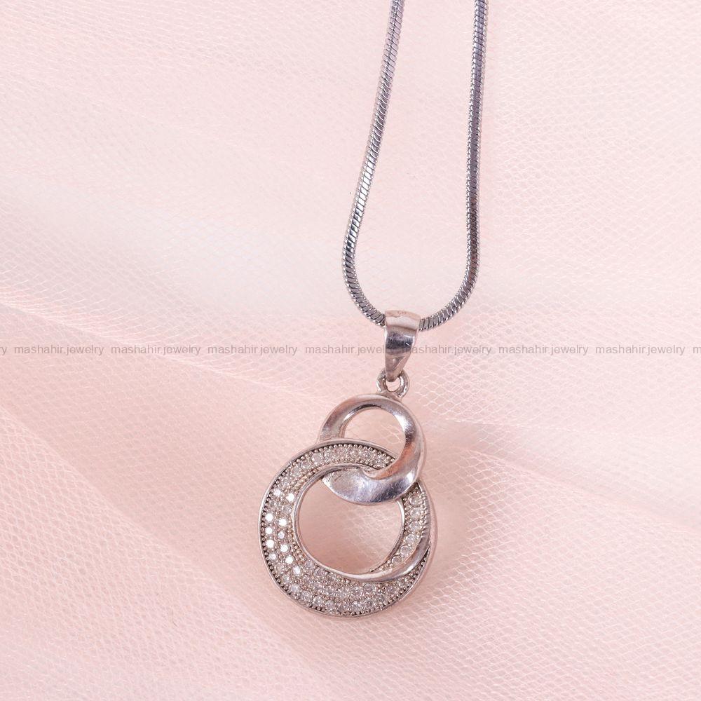 گردنبند نقره زنانه کد 2491
