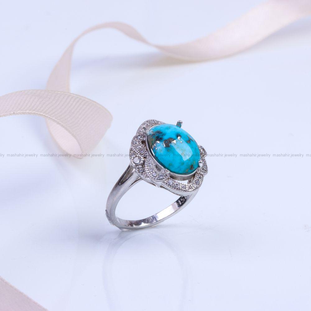 انگشتر فیروزه شجری زنانه کد 9550