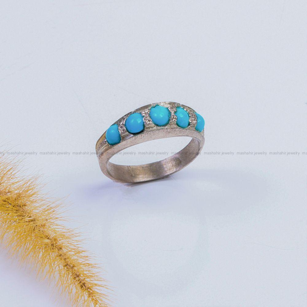 انگشتر فیروزه شجری زنانه کد 9457