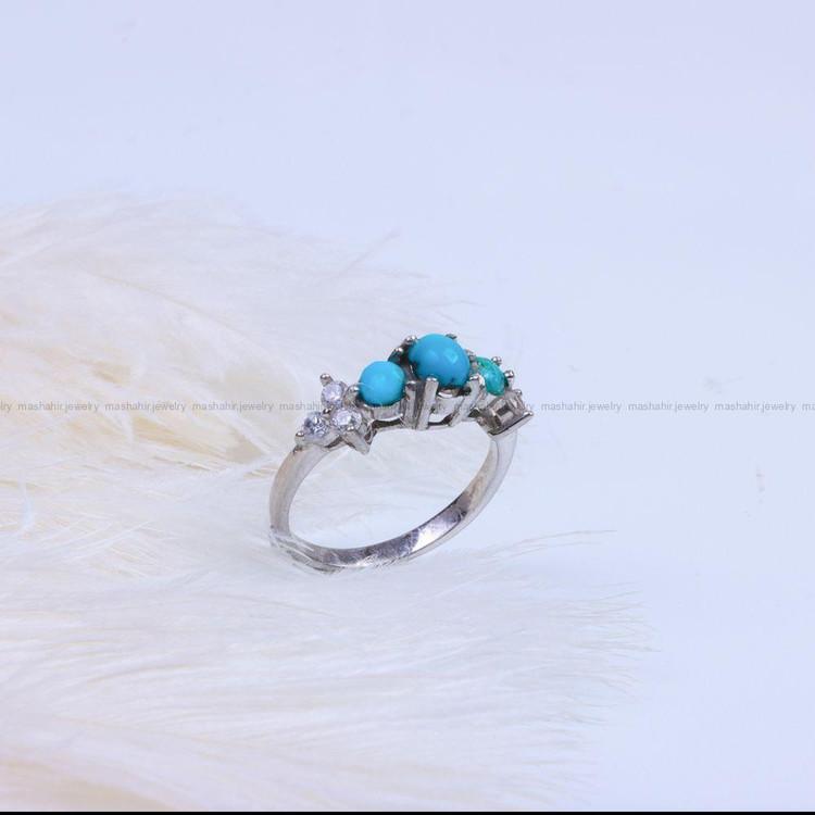 انگشتر فیروزه شجری زنانه کد 9481