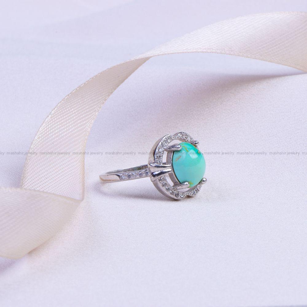 انگشتر فیروزه شجری زنانه کد 9741