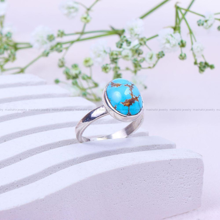 انگشتر فیروزه شجری زنانه کد 9797